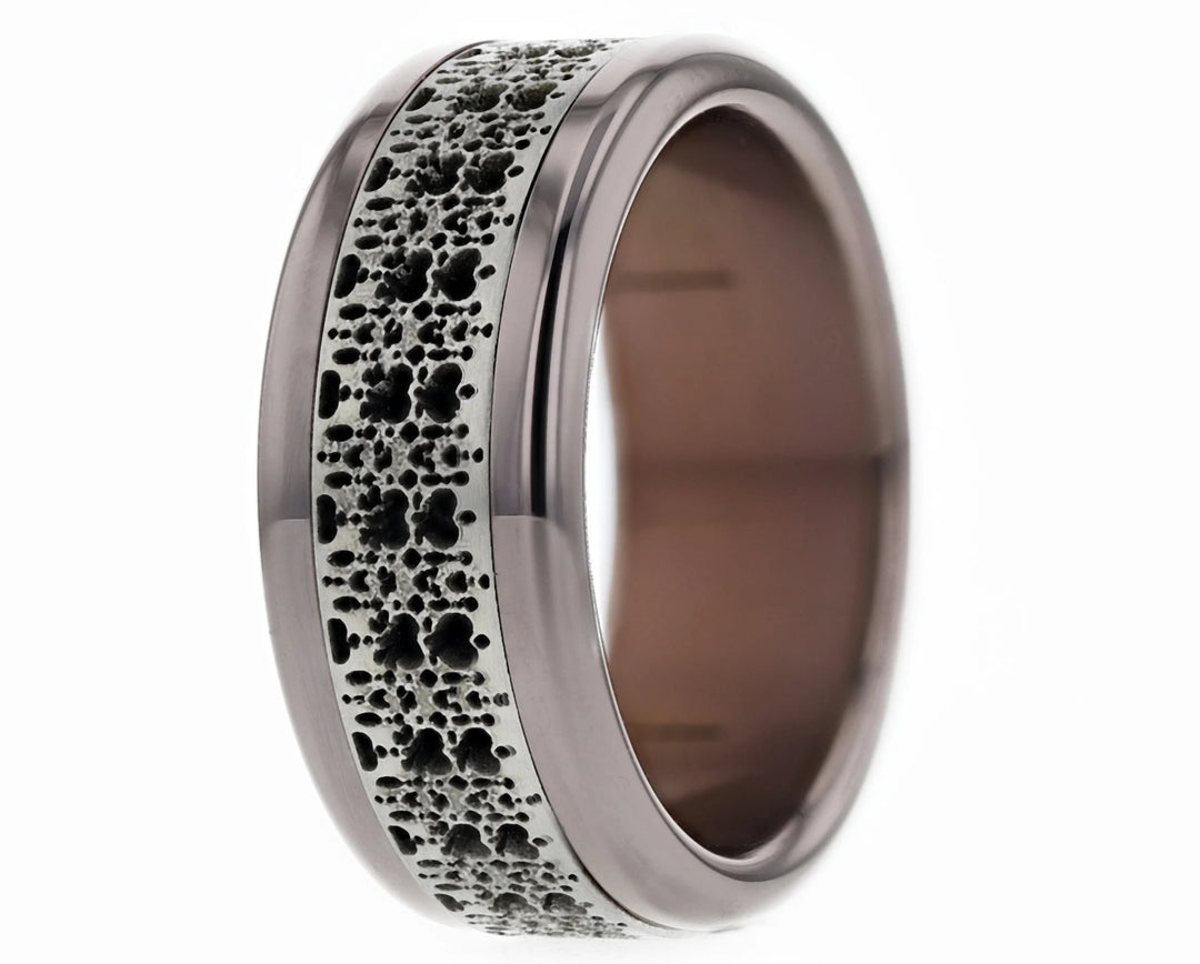 🗻Anneau (addon ou deux tiers) en acier découpé 22.FÉLICITÉ ALPINE pour bague mood interchangeable🗻