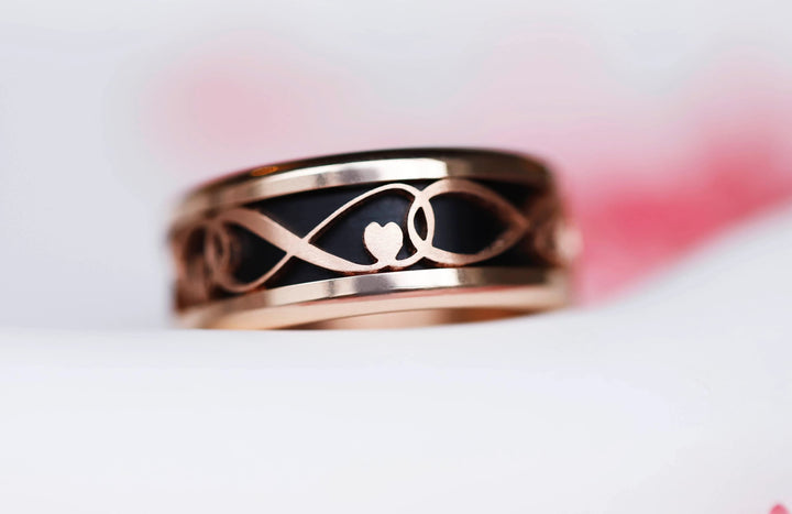 ♾️ Eternal Love inner ring (2/3 addon) in cut steel, from the Valentine's Day 2025 collection ♾️