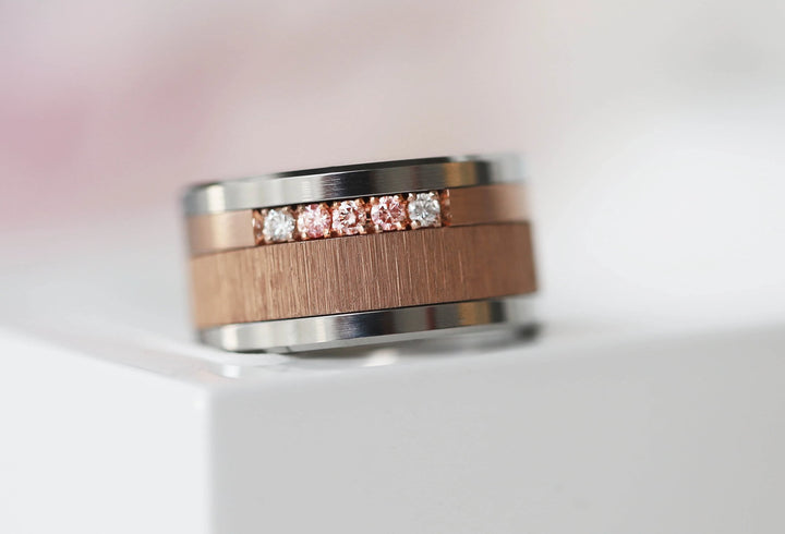 Anneau (2/3 addon) in 9k rose gold, Gold Rose from the Pink October 2024 collection for interchangeable mood ring
