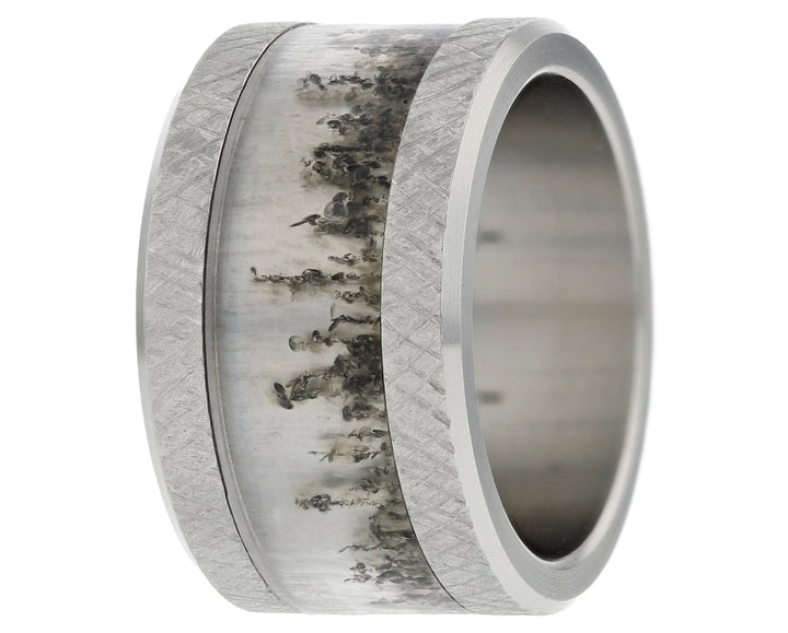 ✨Anneau (addon ou deux tiers) en polymère translucide 04. ÉCLAT DE NOËL  pour bague mood interchangeable✨