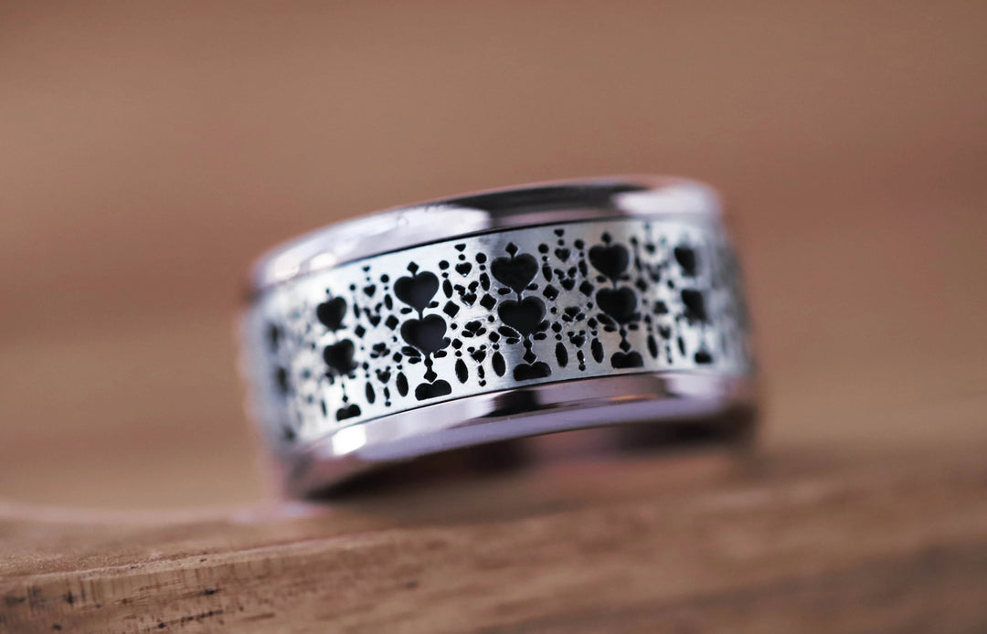 🗻Anneau (addon ou deux tiers) en acier découpé 22.FÉLICITÉ ALPINE pour bague mood interchangeable🗻