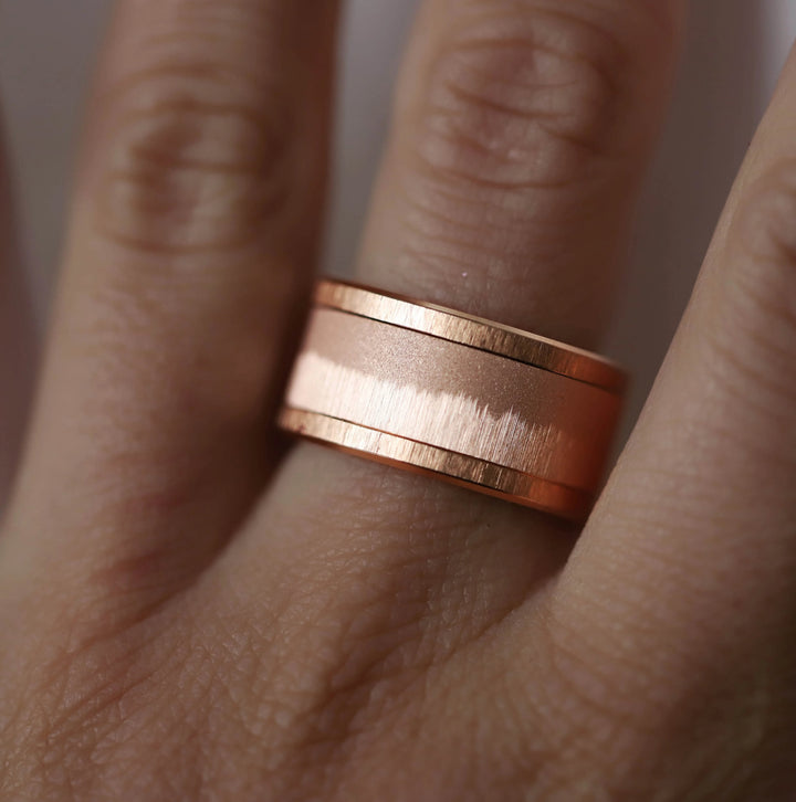 Addon Cristal de Givre, en acier rose gold