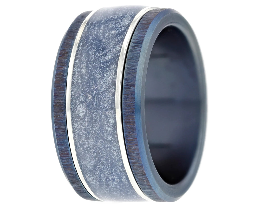 🗻Anneau (addon ou deux tiers) en argent avec émail 02.MAGIE HIVERNALE pour bague mood interchangeable🗻