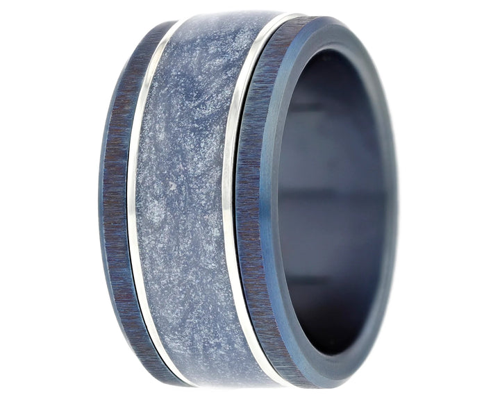 🗻Anneau (addon ou deux tiers) en argent avec émail 02.MAGIE HIVERNALE pour bague mood interchangeable🗻