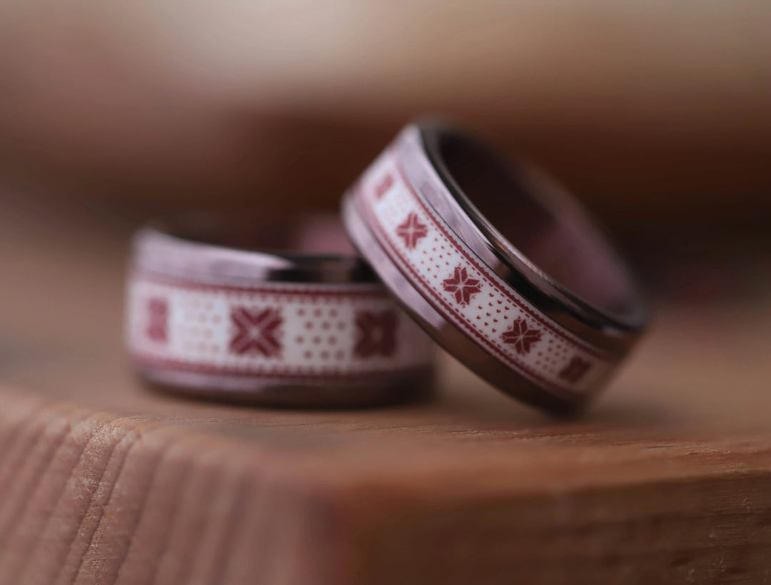 🗻Anneau (addon ou deux tiers) en polymère bordeaux 07. ÉLÉGANCE EN ALTITUDE pour bague mood interchangeable🗻