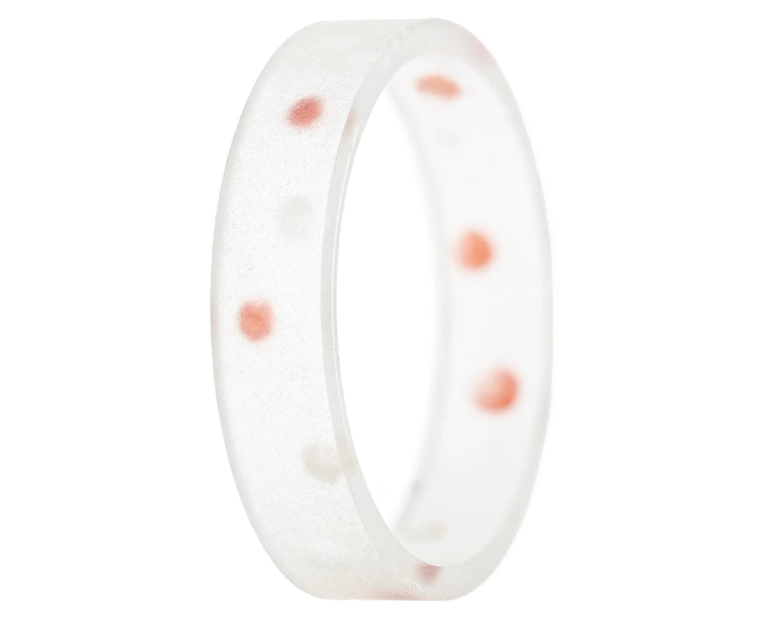 🎄 Anneau (addon ou deux tiers) en polymère translucide sablé 12. BULLES DE NOËL pour bague mood interchangeable 🎄