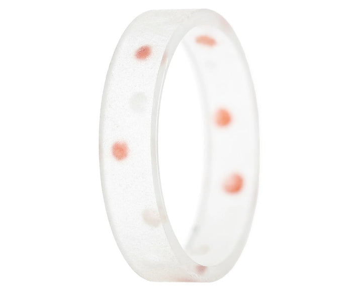 🎄 Anneau (addon ou deux tiers) en polymère translucide sablé 12. BULLES DE NOËL pour bague mood interchangeable 🎄