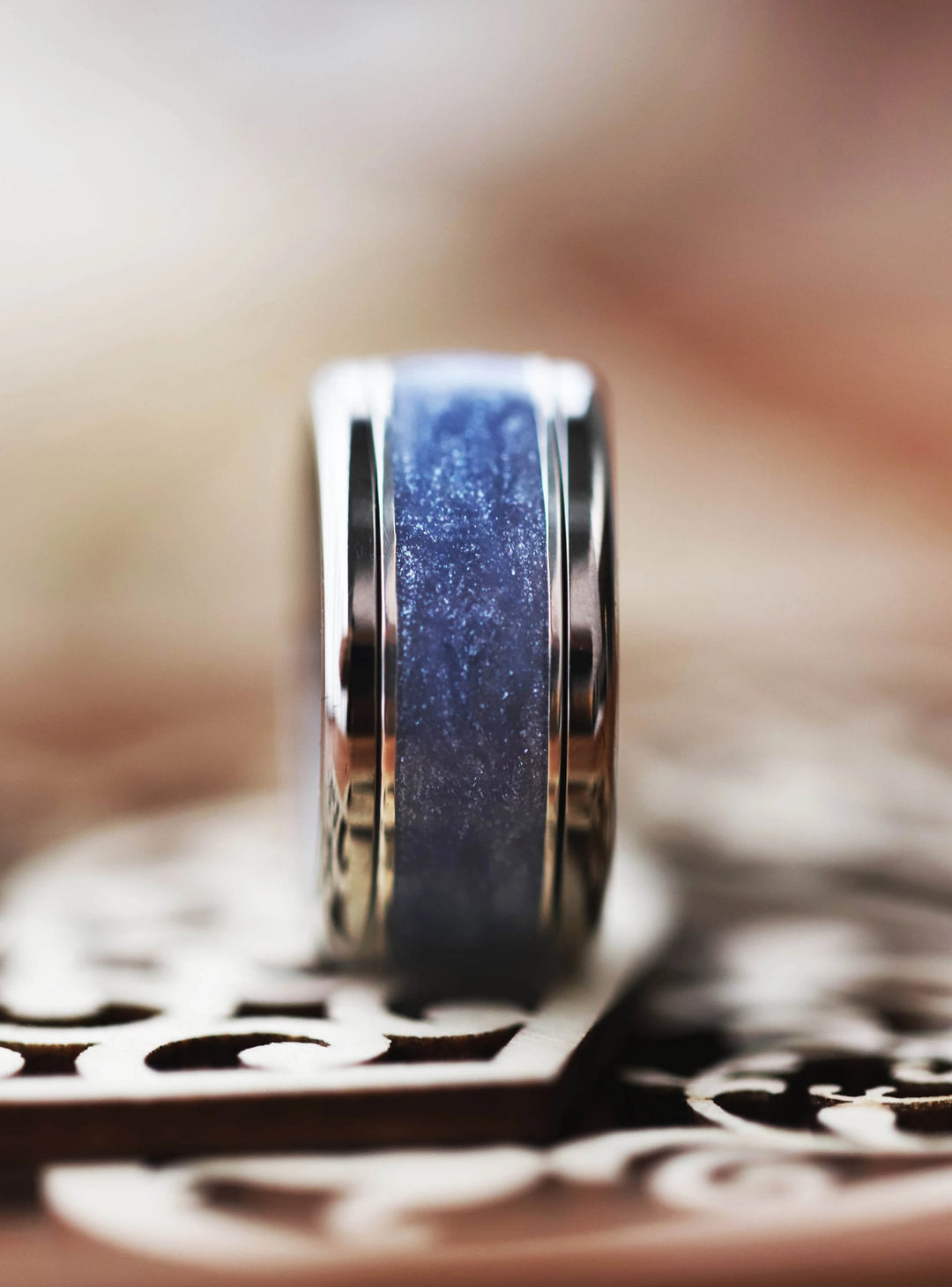 🗻Anneau (addon ou deux tiers) en argent avec émail 02.MAGIE HIVERNALE pour bague mood interchangeable🗻