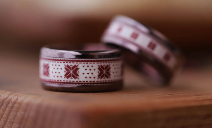 🗻Anneau (addon ou deux tiers) en polymère bordeaux 07. ÉLÉGANCE EN ALTITUDE pour bague mood interchangeable🗻