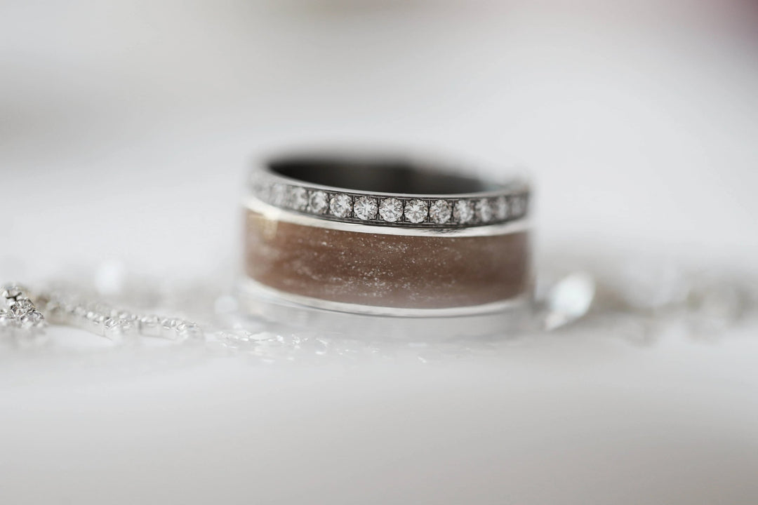 ✨Anneau (addon ou deux tiers) en argent avec émail 11. BRILLANCE ÉTOILÉ pour bague mood interchangeable✨