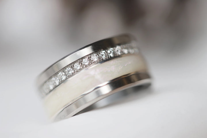 🦌 Anneau (addon ou deux tiers) en argent avec émail 24. NOËL BORÉAL pour bague mood interchangeable 🦌