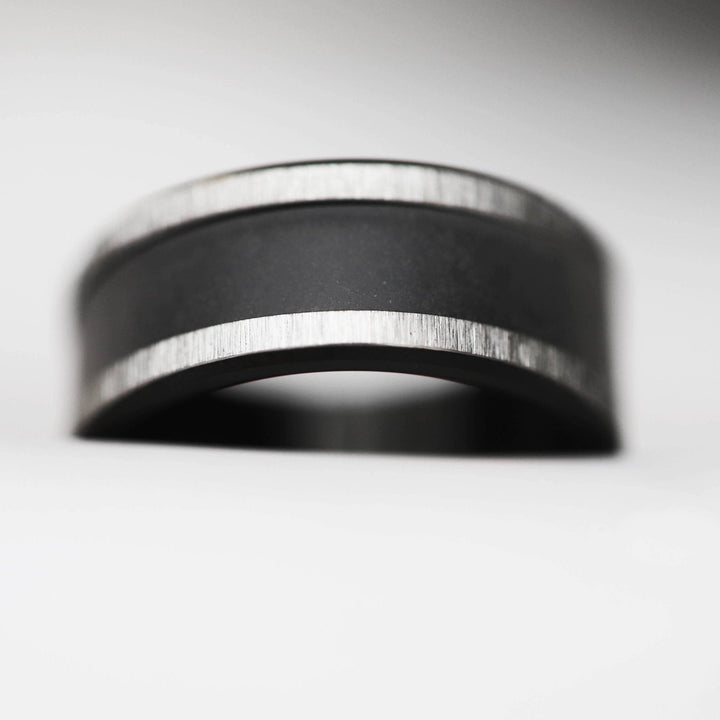 💎 Schmuck Fassung:  Extra Small geknitterte Fassung, Black auf der Kante (9mm)