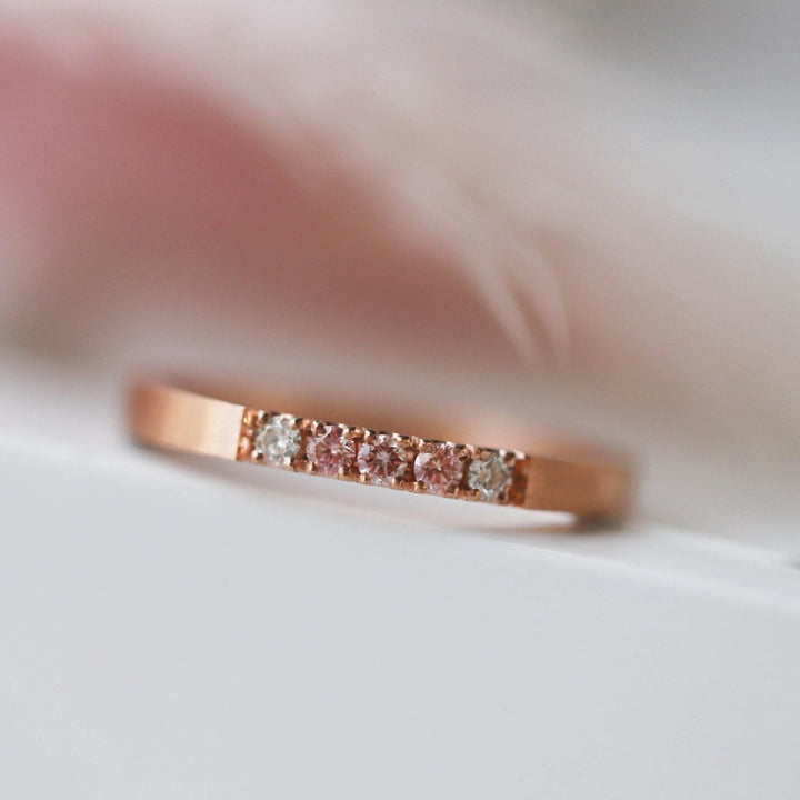 Anneau (2/3 addon) in 9k rose gold, Gold Rose from the Pink October 2024 collection for interchangeable mood ring