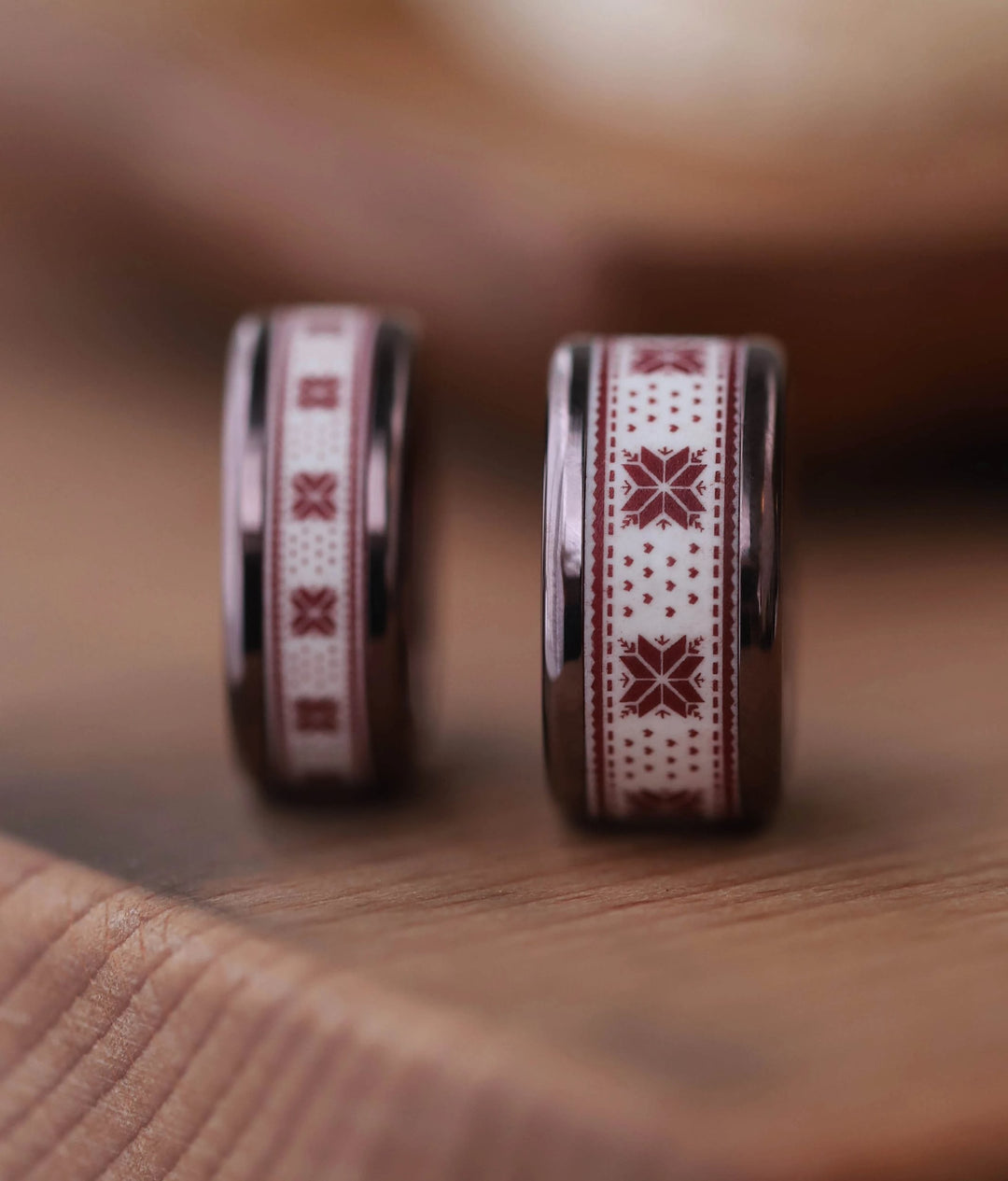 🗻Anneau (addon ou deux tiers) en polymère bordeaux 07. ÉLÉGANCE EN ALTITUDE pour bague mood interchangeable🗻