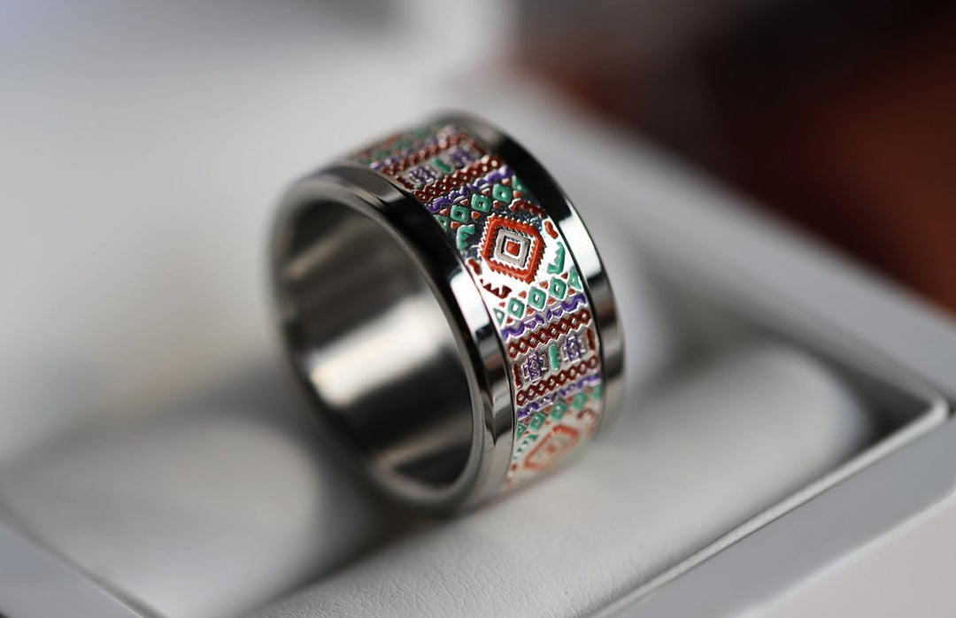 Chalchi Innenring (Addon) aus 925er Silber mit Emaillebeschichtung