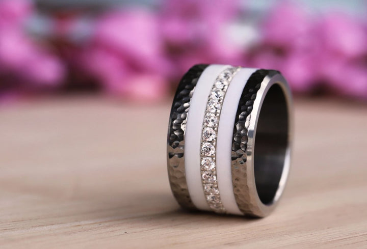 Base large "Turtle" en acier inoxydable pour bague mood interchangeable, Edition collector numérotée de 1 à 100