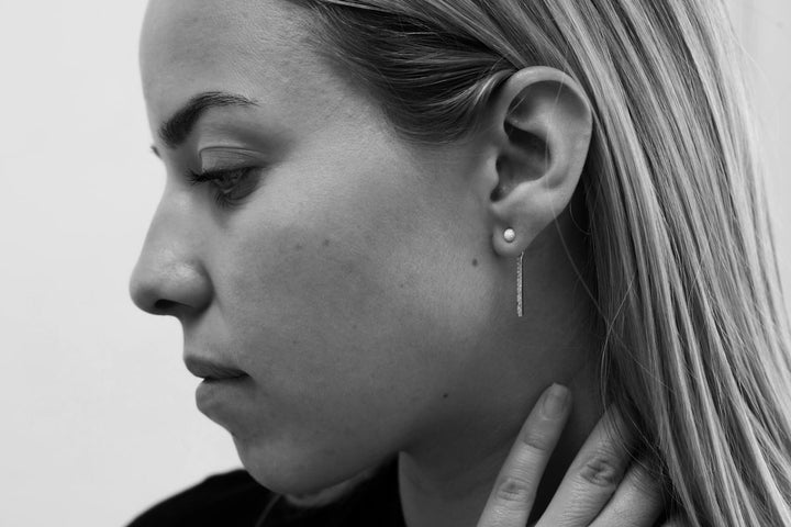 "Drop Authentische Aura" mood aus 925er Silber mit Zirkonia Steine besetzt (Ohrschmuck)