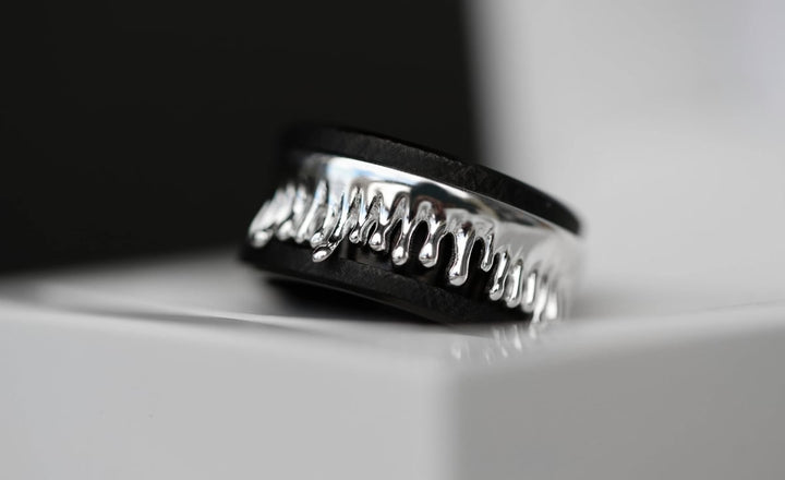 🩸Innenring (Addon) aus 925er Silber "Silverblood" polierte Ausführung für den auswechselbaren mood Ring