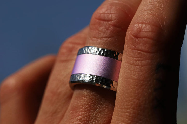 Base large "Turtle" en acier inoxydable pour bague mood interchangeable, Edition collector numérotée de 1 à 100