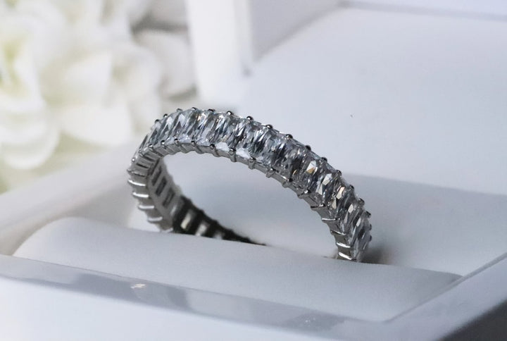 💍 Anneau (addon deux tiers) "Auraline" en argent 925 serti de zircons