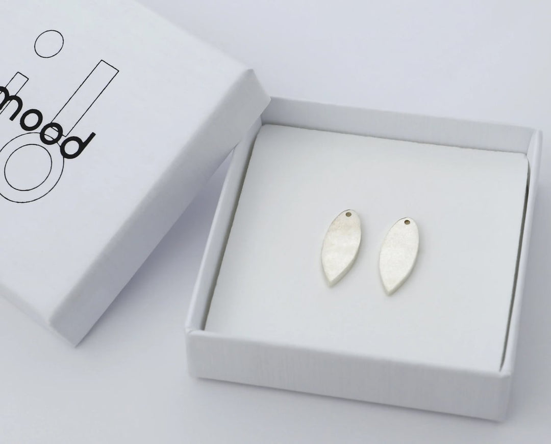 Drop "Opal" mood in 925er Silber (auswechselbarer Ohrschmuck)
