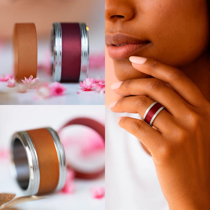 September ring set: "Brass Evenings" including a mood base
