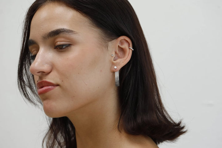Drop "Nebel" mood in 925er Silber (auswechselbarer Ohrschmuck)