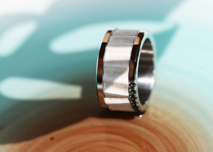 Innenring aus 925er Silber "Zagora White " für mood Ring