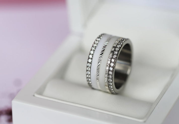 2 Anneaux (pack de 2 minis) en argent 925 "Abyss" pour bague mood interchangeable