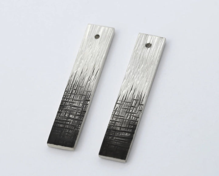 Drop "Nebel" mood in 925er Silber (auswechselbarer Ohrschmuck)