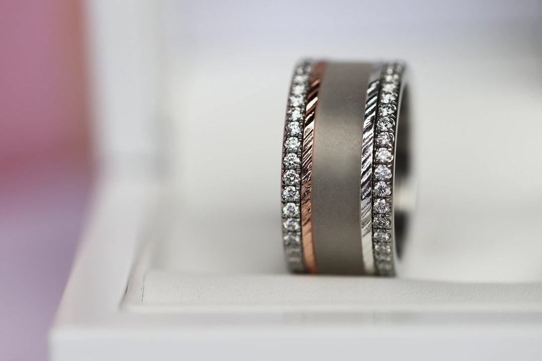 2 Anneaux (pack de 2 minis) en argent 925 "Abyss" pour bague mood interchangeable