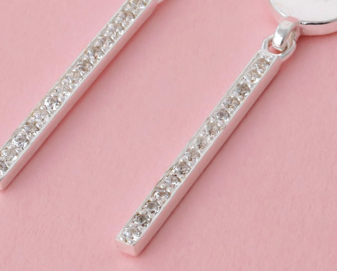 "Drop Authentische Aura" mood aus 925er Silber mit Zirkonia Steine besetzt (Ohrschmuck)