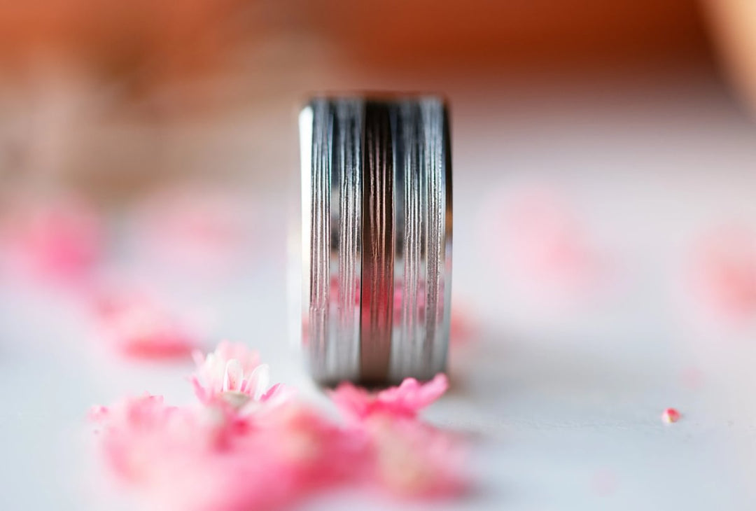 Anneau (medium) "Halo" en acier inoxydable pour bague mood interchangeable