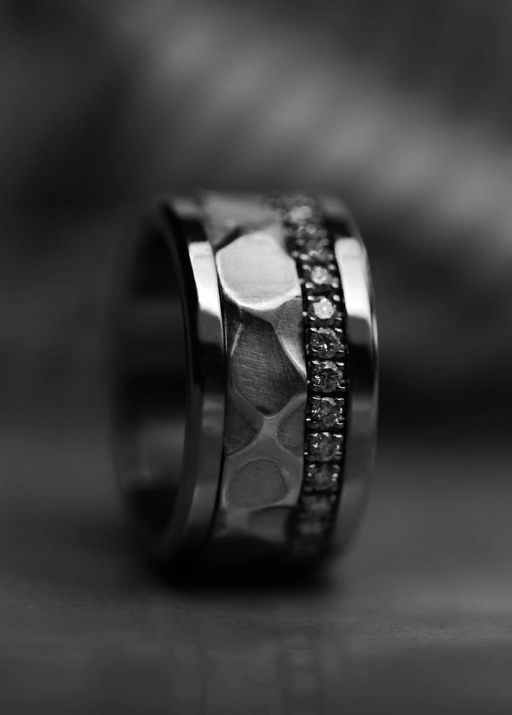 ✨ Limitierte Auflage mood lovers ✨ Innenring (2/3 Addon) "Perlmutt Mond" aus Silber für den auswechsebaren mood Ring