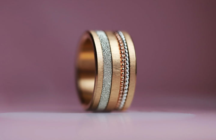 Set von 2 Mini Addons aus 925er Silber "Oasis" Farbe nach Wahl für den auswechselbaren mood Ring