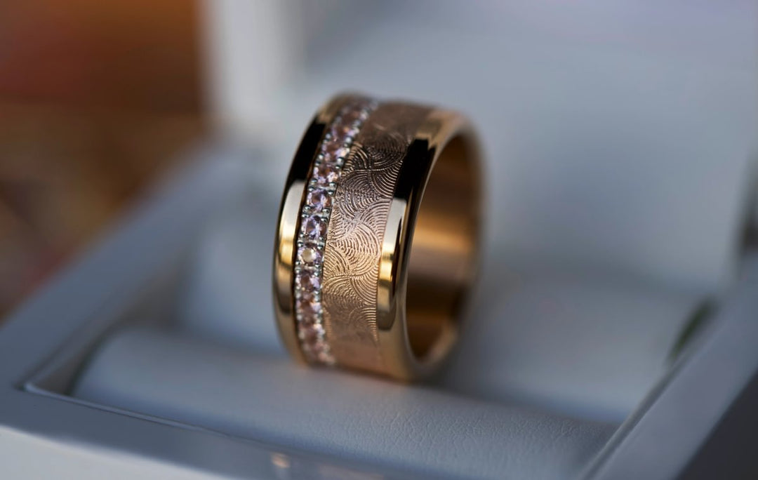 Innenring (2/3 Addon) Forged Mirage aus Edelstahl für den auswechselbaren mood Ring