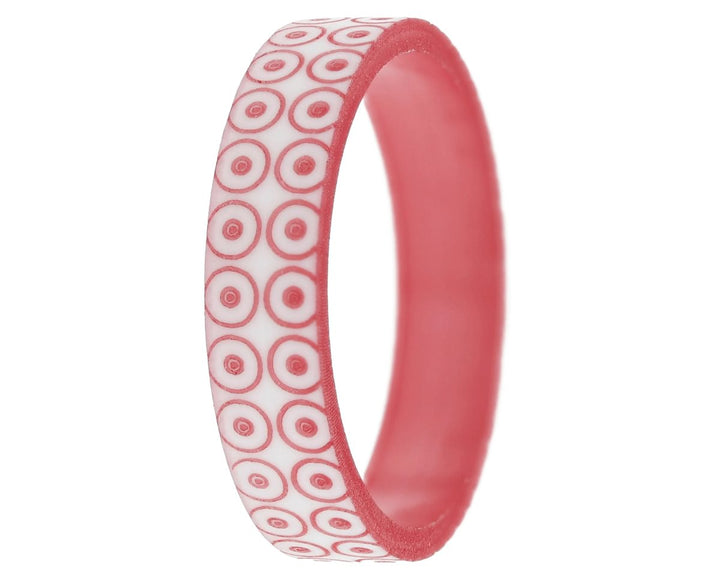 Anneau (addon) in ruby polymer, Kate from the Pink October 2024 collection for interchangeable mood ring