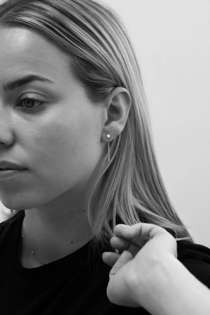 "Drop Authentische Aura" mood aus 925er Silber mit Zirkonia Steine besetzt (Ohrschmuck)