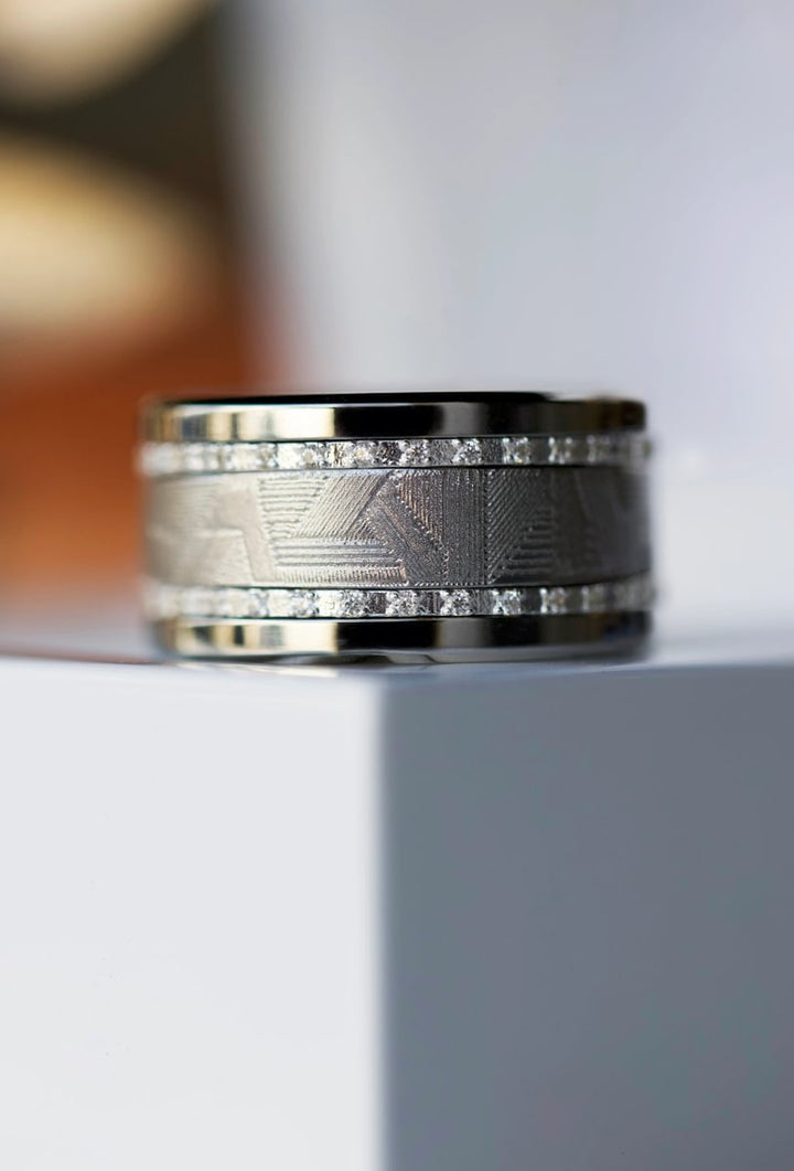 Innenring (2/3 Addon) Whisper of Steel aus Edelstahl für den auswechselbaren mood Ring
