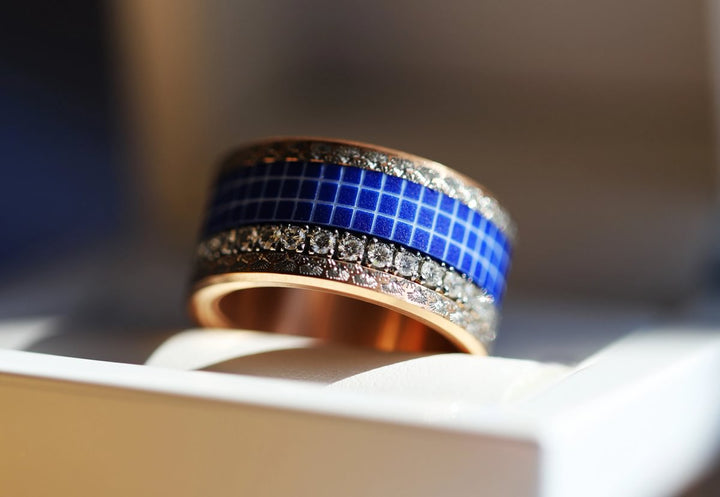 Inner ring in polymer "Azuelo" for Mood ring