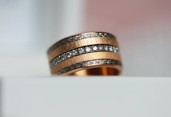 Base "Lady Rose" in steel for interchangeable mood ring– Exclusive edition 2025