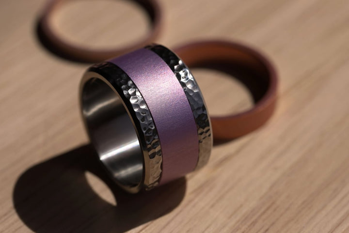 Base large "Turtle" en acier inoxydable pour bague mood interchangeable, Edition collector numérotée de 1 à 100