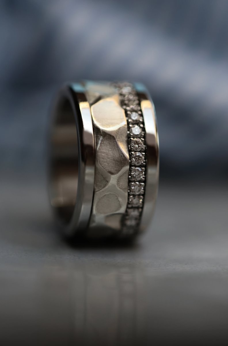 ✨ Limitierte Auflage mood lovers ✨ Innenring (2/3 Addon) "Perlmutt Mond" aus Silber für den auswechsebaren mood Ring