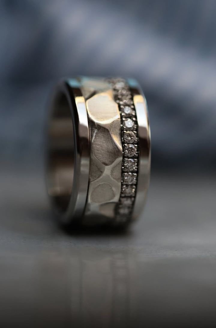 ✨ Limitierte Auflage mood lovers ✨ Innenring (2/3 Addon) "Perlmutt Mond" aus Silber für den auswechsebaren mood Ring