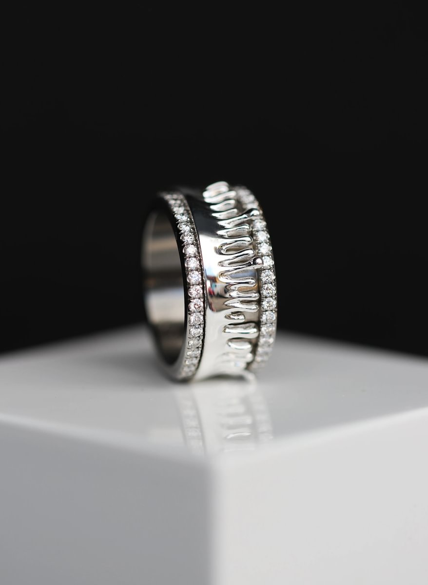 🩸Innenring (Addon) aus 925er Silber "Silverblood" polierte Ausführung für den auswechselbaren mood Ring