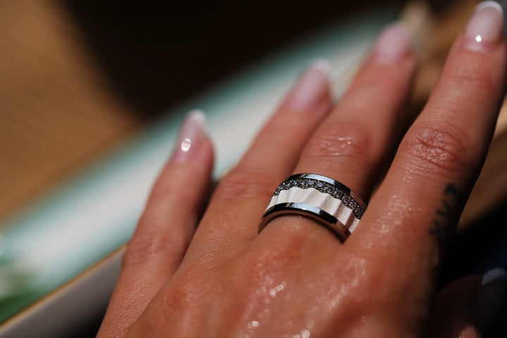 Innenring aus 925er Silber "Zagora White " für mood Ring