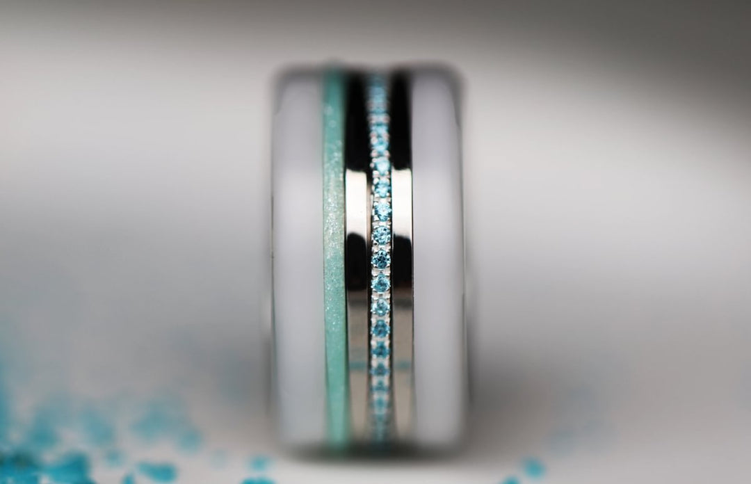 💍 Pack de 2 minis "Aura Céleste" en argent 925 serti de zircons bleus