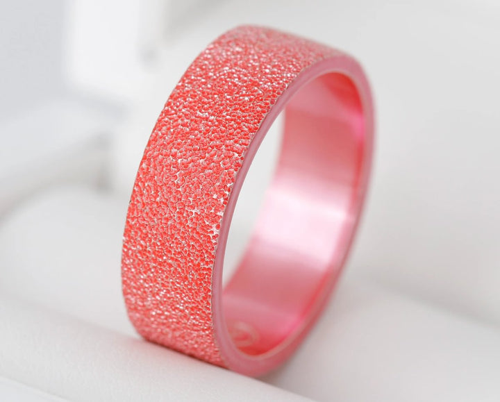 🍓Anneau (addon) en argent 925 "Nova" finition rose intense pour bague mood interchangeable