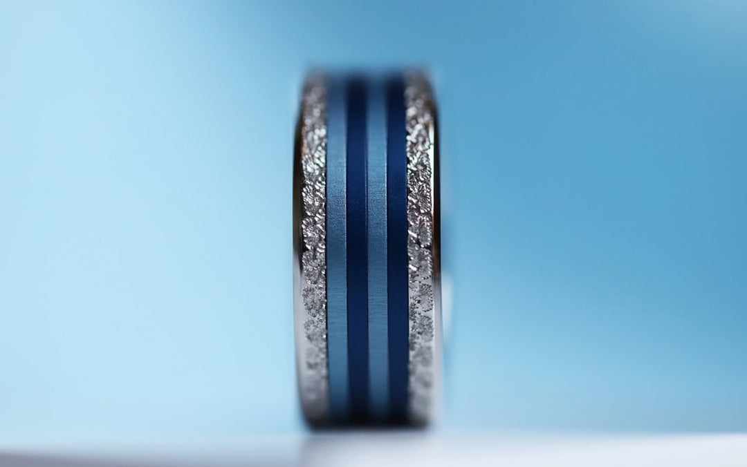 🫐 Pack de 2 minis en aluminium myrtille,  pour bague mood interchangeable
