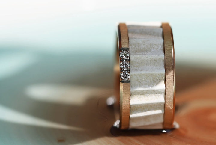 Innenring aus 925er Silber "Zagora White " für mood Ring